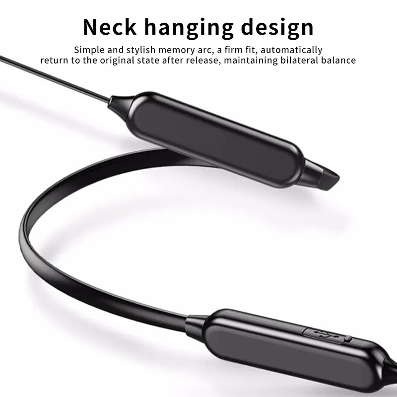 1 unidad G07 Auriculares inalámbricos con Bluetooth 9D para colgar en el cuello reducción de ruido estéreo Universal 5,0 auriculares deportivos micrófono