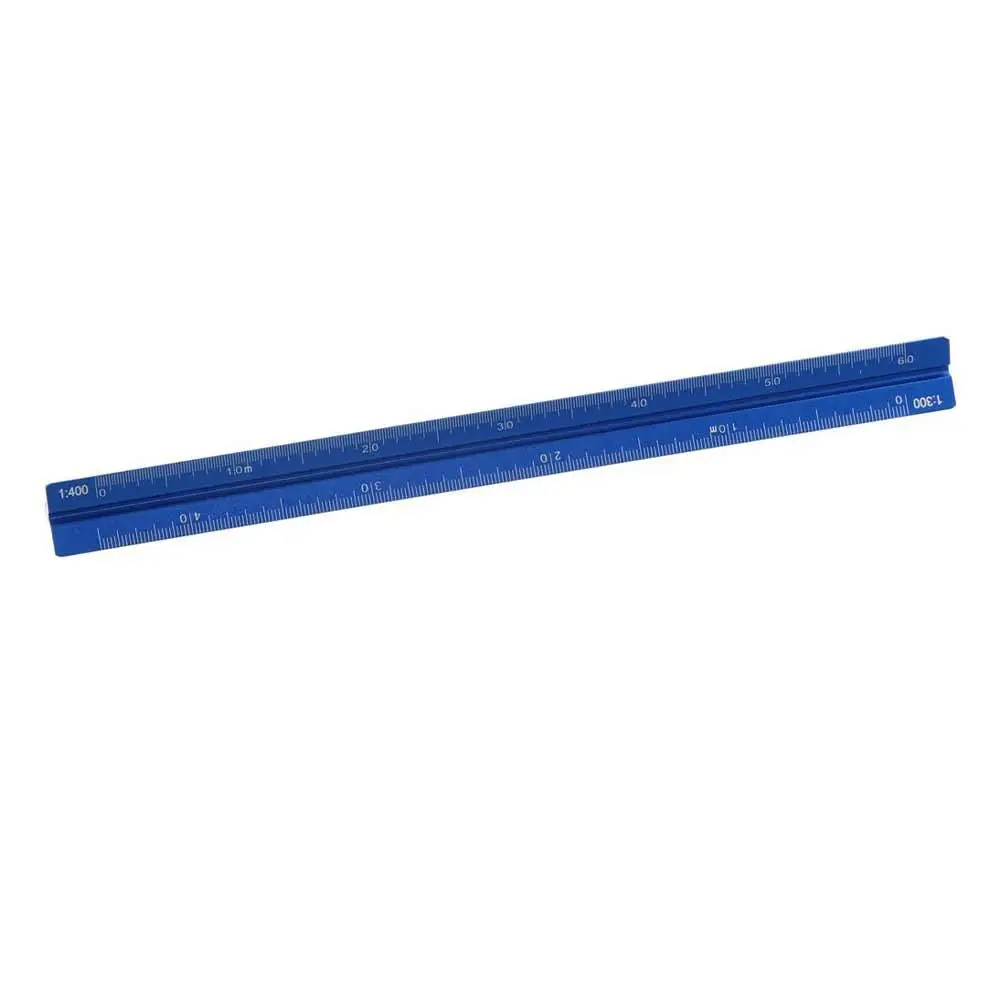 Students Aluminum Alloy Triangular Scale Ruler Smoothly Technical Measuring Ruler 15cm 30cm Colorful Metal Ruler Stationery