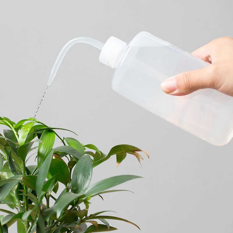 Tetera para vertido de pico de agua, herramienta para plantas suculentas, regadera de flores, botellas exprimibles con herramientas de jardinería, 150/250 / 500mL