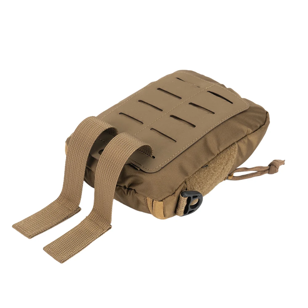 Rhino Rescue Tactical Molle Admin Pouch Laser Cut EDC Utility Bag Horizontal Modular Pouch for Camping Hiking Gear (Empty)