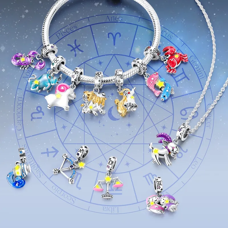 Número da Sorte 925 Pingente De Prata Charme para As Mulheres, Encantos Carta, Contas, Jóias, Se Encaixa Pulseiras Originais
