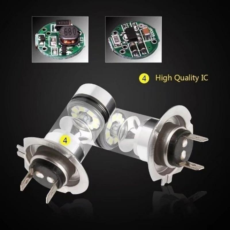 2 uds H7 H4 Super brillante 100W LED faros antiniebla DRL bombillas de luz alta/baja 6000K blanco H8 H9 H11 9005 9006 lámparas para coche 12V 4300K