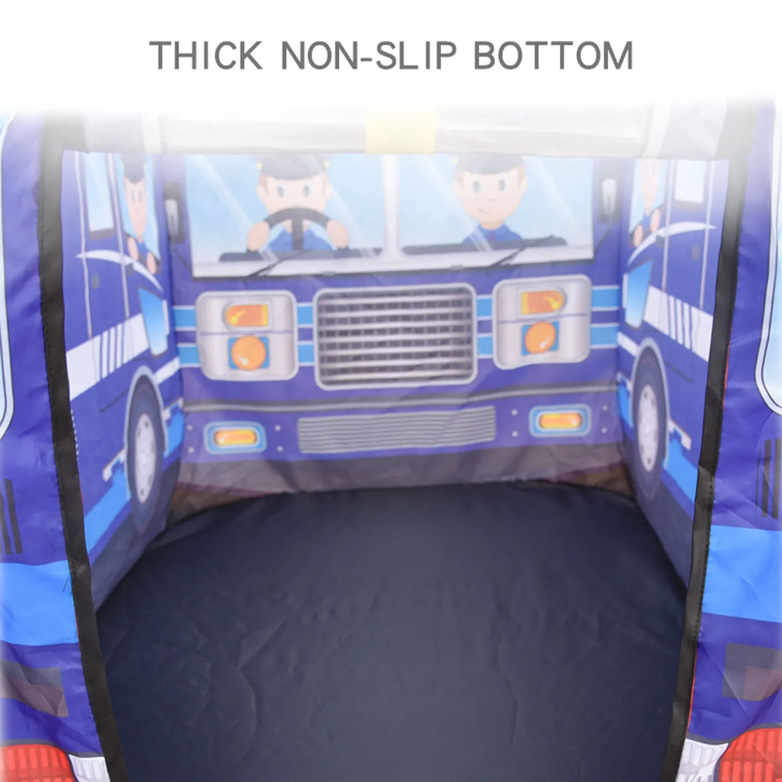 Tenda per auto per bambini casa auto della polizia casa da gioco per interni ed esterni con giocattoli sul tetto apribile