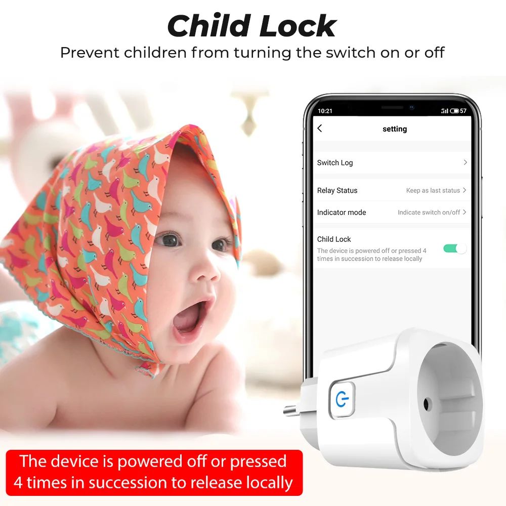 Tuya ZigBee Smart Plug 20A Outlet Socket EU with Power Monitor Timing Function Voice Control Works With Alexa Google Home Alice