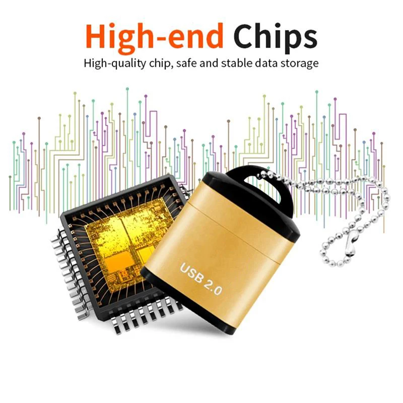 USB Micro SD TF Kartenleser USB 2,0 Mini Handy Speicher Kartenleser High Speed USB Adapter Für Laptops Computer Zubehör