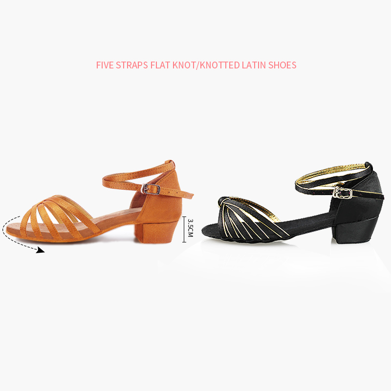 Meisjes Dames Latin Schoenen Lage Hak Latino Salsa Moderne Ballroom Schoenen Tango Salsa Rumba Latin Dansschoenen