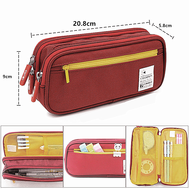 Große Kapazität Bleistift Fall Schreibwaren Nette Jungen Mädchen Geschenk Stift Tasche Stift Box Bleistift Fällen Lagerung Student Schule Bürobedarf