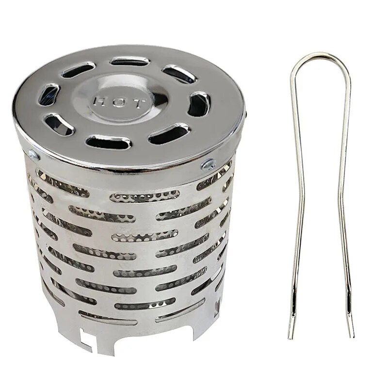 Mini Gas Heizung Herd Tragen-beständig Outdoor Camping Tragbare Stahl Wärmer Heizung Abdeckung Ausrüstung