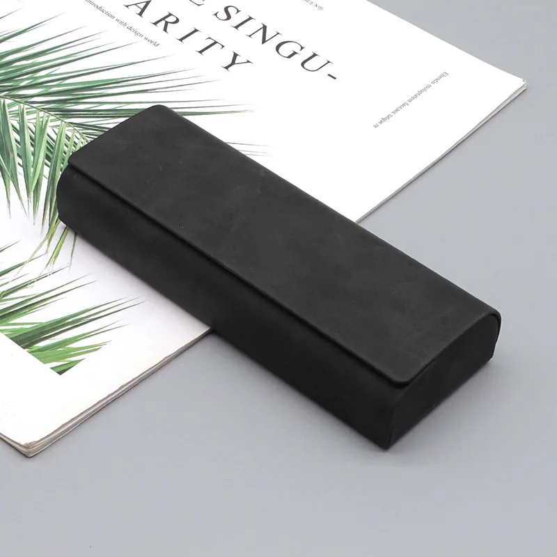 Funda protectora de cuero PU para gafas, bolsa de almacenamiento portátil duradera, soporte para gafas, funda protectora para gafas, 1 ud.