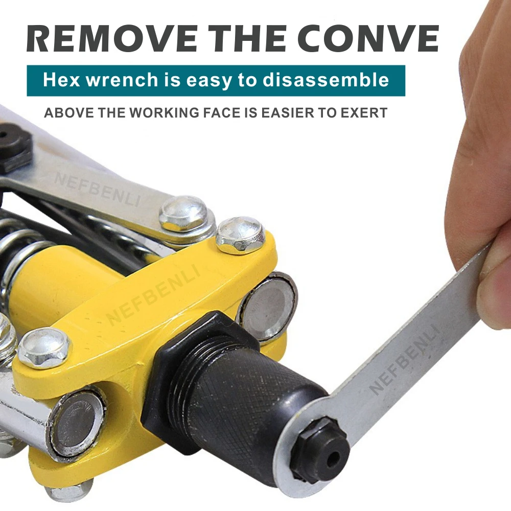 Rivet Gun เครื่องใช้ในครัวเรือน Riveter คู่ DIY เครื่องมือระดับมืออาชีพที่จับคู่ประหยัดแรงงานดึงตาบอด Rivet Gun