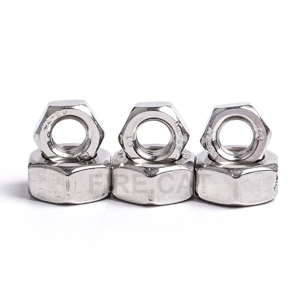 Kit surtido de tuercas hexagonales métricas 180-360 304 piezas de acero inoxidable M1.6 M2 M2.5 M3 M4 M5 M6 M8 M10 M12 juego de tuercas externas surtidas