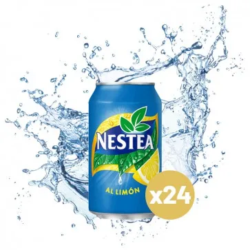Nestea Limón - 24 unidades de 330ml cada una - Té negro al limón - Bebida refrescante