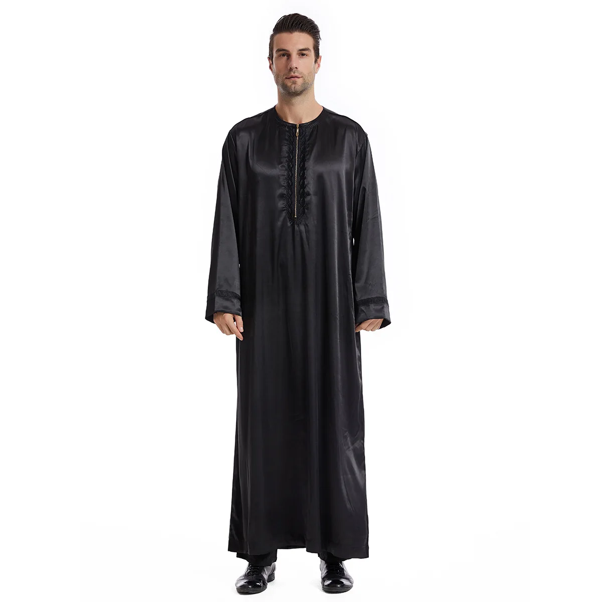 男性用の長いイスラム教徒のドレス,jubba thobe,イスラムのラマダン,サウジカフタン,アバヤ,ドバイ,アラブ,eid,2022