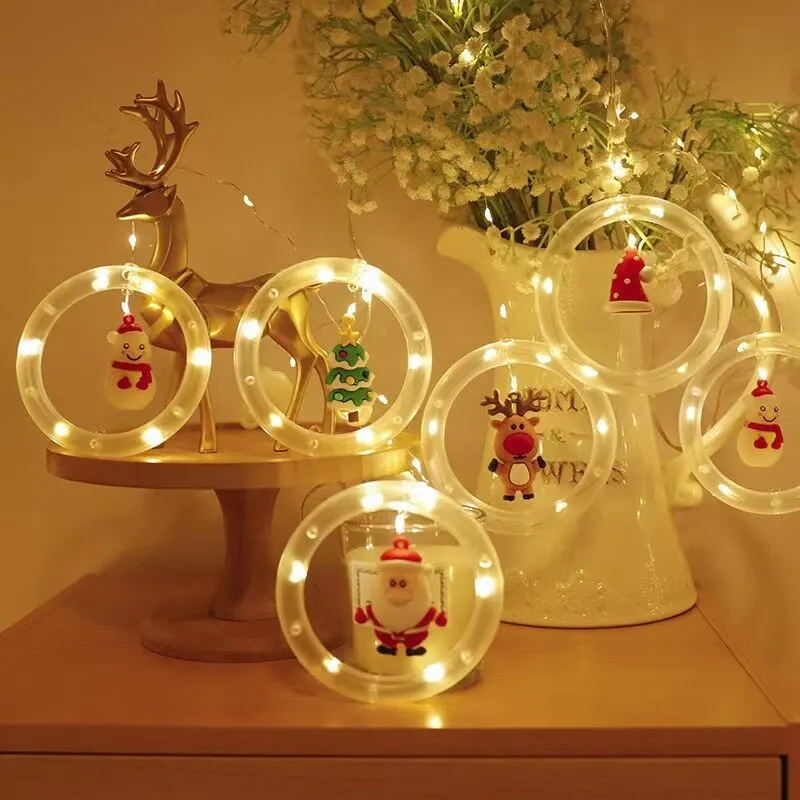 クリスマスウィッシュボールled妖精カーテンライトストリング結婚式の休日ガーランドランプホームルームパーティー装飾navidad