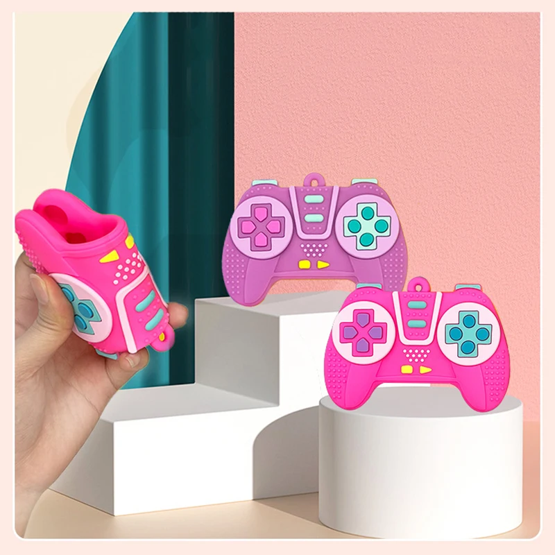 ซิลิโคนเด็กTeether Chewของเล่นรีโมทคอนโทรลรีโมทคอนโทรลเกมControllerรูปร่างสําหรับหนูของเล่นสําหรับทารกSensoryการศึกษาของขวัญ