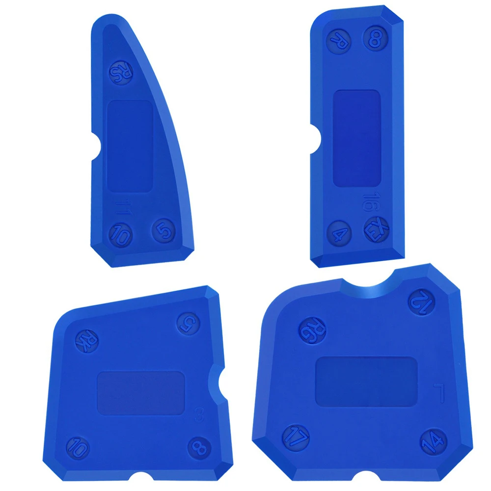 Juego de herramientas para calafateo, raspador de cemento, removedor de sellador para azulejo de ducha, eliminación de bordes de lechada, cocina, baño, espátula de limpieza del hogar, 4 Uds.