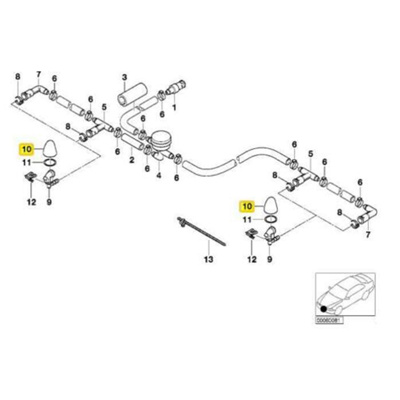 Cubierta de arandela de faro izquierdo del lado del conductor sin pintar 61678252745 Para BM-W E53 X5 X5 4.4I X5 4.6Is 2000 -2004