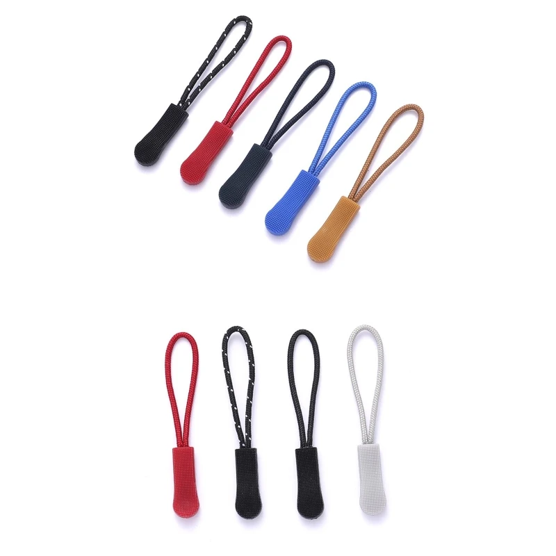 10pcs ซิปดึง PULLER End Fit เชือกแท็กเปลี่ยนคลิปหัก BUCKLE Fixer ซิปสายไฟ TAB กระเป๋าเดินทางกระเป๋าเดินทางเต็นท์กระเป๋าเป้สะพายหลัง