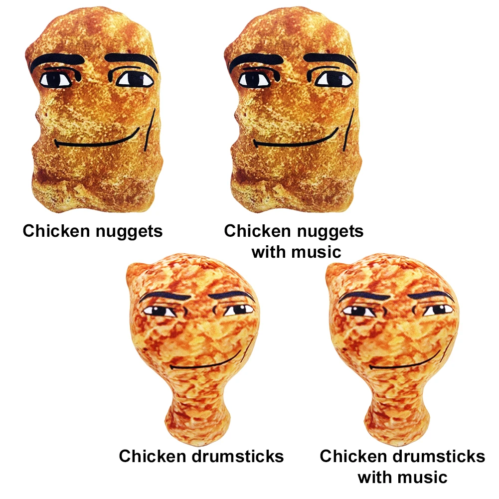 Creative นักเก็ตไก่/ขา Plushies ของเล่นไก่ใหญ่บล็อกหมอน Plush นักเก็ตไก่น่ารัก Plush ของเล่นสําหรับเด็กและผู้ใหญ่