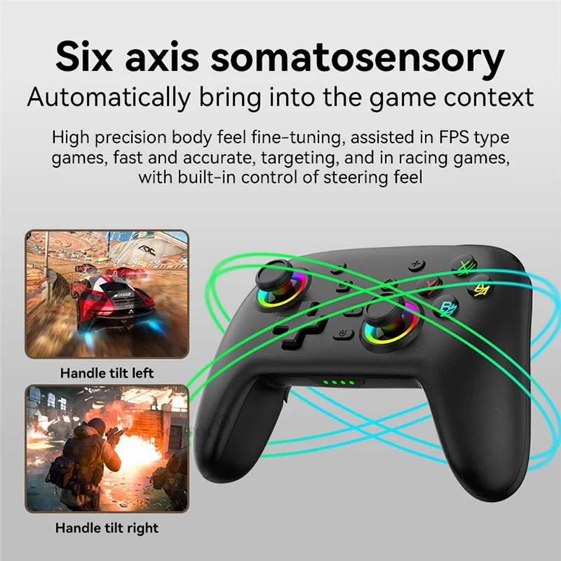 AM-Tears Of The Kingdom Pengendali Game untuk Joystick Gamepad Konsol Game OLED Switch Pro-A