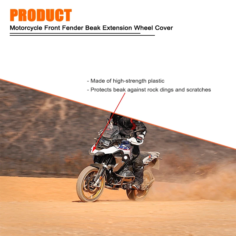 Para bmw r1250gs r1200gs lc r 1200 gs r 1250 gs 2018-2023 2021 2022 motocicleta frente bico carenagem extensão roda extensor capa