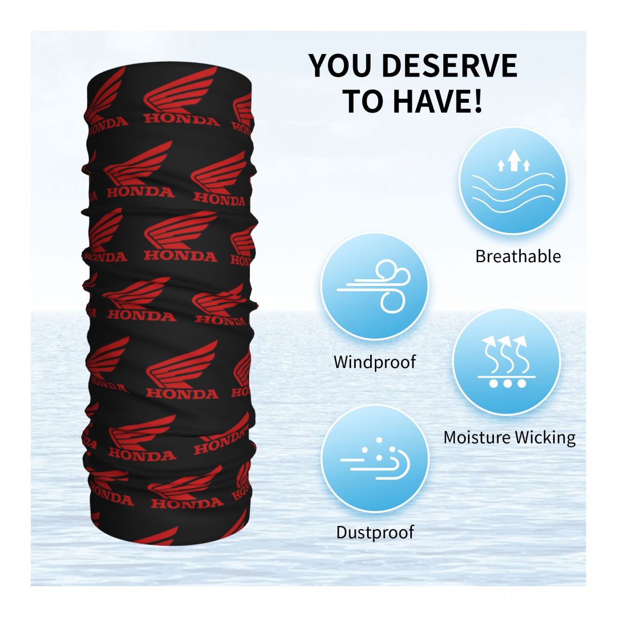 男性と女性のためのh-hondaedレーシングマスクスカーフ、ネックカバー、バンダナ、暖かいライディングバラクラバ、オールシーズン