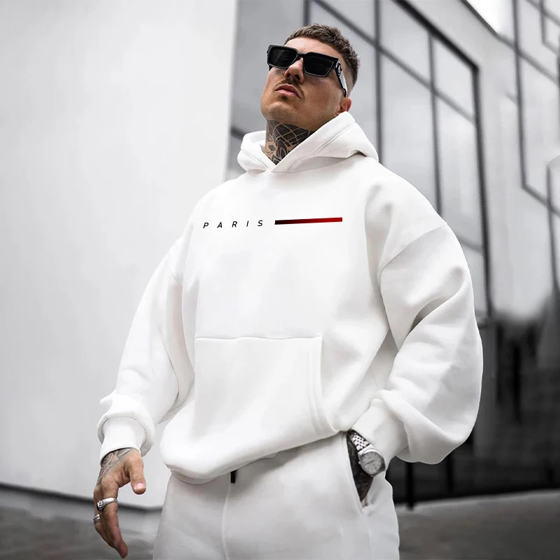 Paris pulls à capuche de mode pour hommes toutes saisons quotidien décontracté sport sweats à capuche 2025 mâle maison en plein air confort mode pull