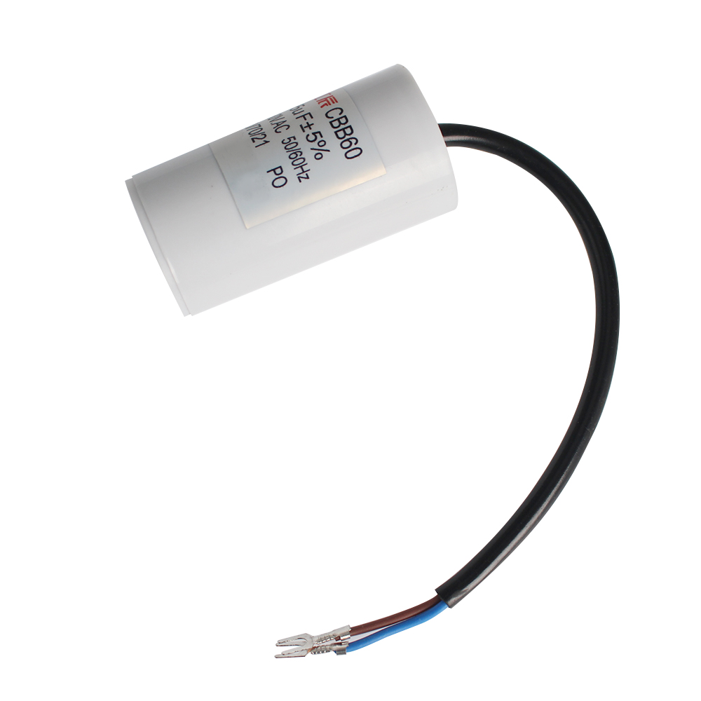 1 unidad CBB60 450V condensadores de funcionamiento de Motor 450VAC condensador de arranque 5% para lavadora 3UF 4UF 5UF 6UF 8UF 10UF 12UF 15UF 18UF 20U