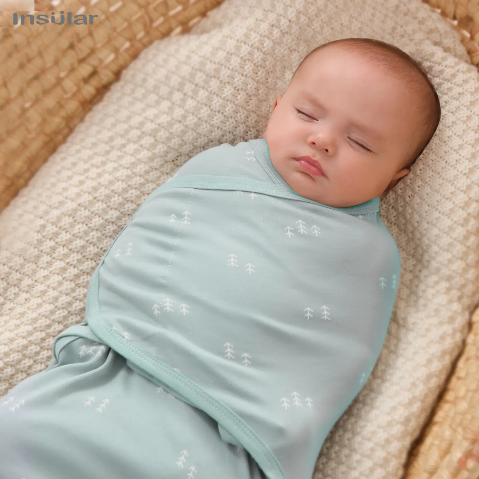 INSULAR New Baby Sleeping Bag neonato Swaddle Up busta Cocoon Wrap Swaddle Soft 100% Cotton Sleep coperta coperte per bambini