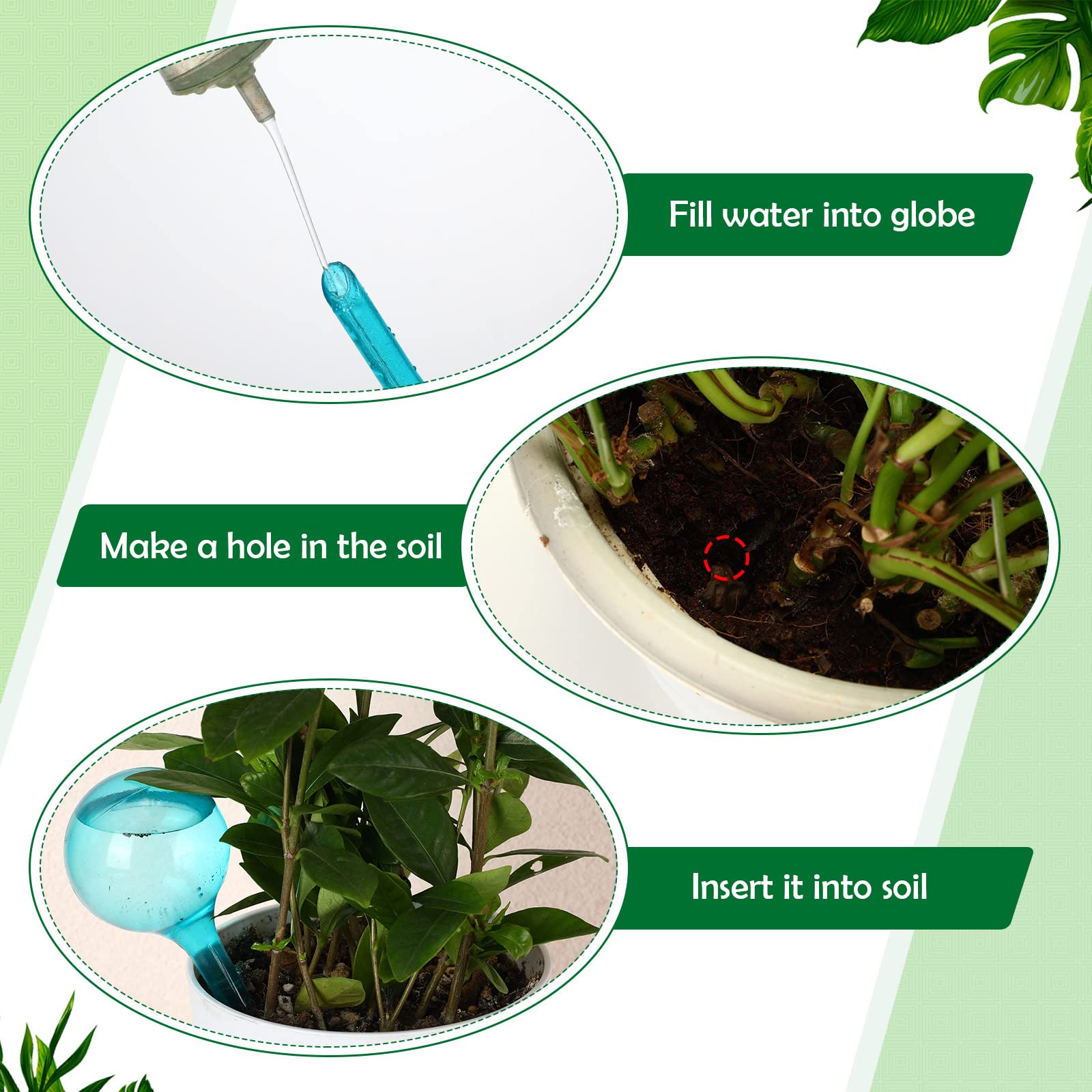 Plant Water Feeder Automatic Plastical Balls Garden Water Device Plants Watering Bulbs Self Watering Drip Irrigation Devices