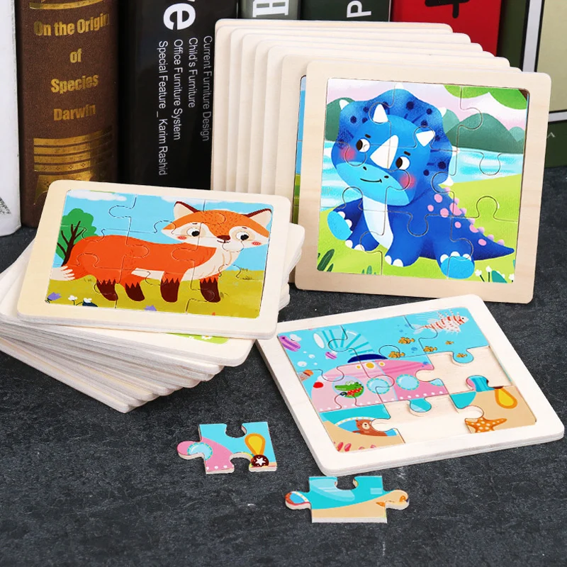 Đồ Chơi Cho Bé 3D Đồ Chơi Xếp Hình Bằng Gỗ 11X11Cm Hoạt Hình Hình Xe Ghép Hình Gỗ Xếp Hình Đồ Chơi Giáo Dục Montessori Đồ Chơi trẻ Em