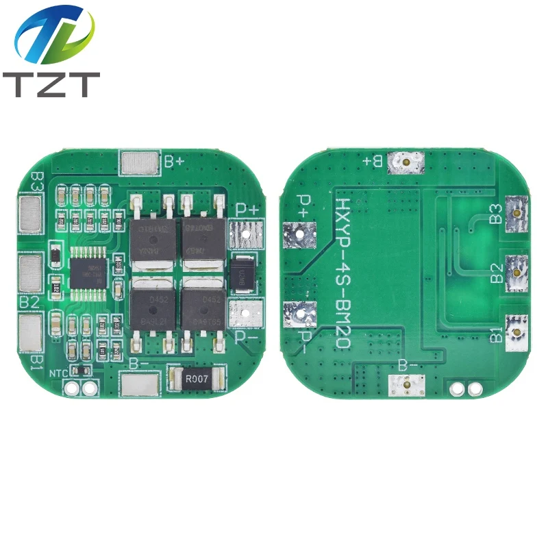 TZT 4S 14.8V / 16.8V 20A Đỉnh Cao Li-ion BMS PCM Pin Ban Bảo Vệ Bms Pcm Cho Lithium licoO2 Limn2O4 18650 Li Pin