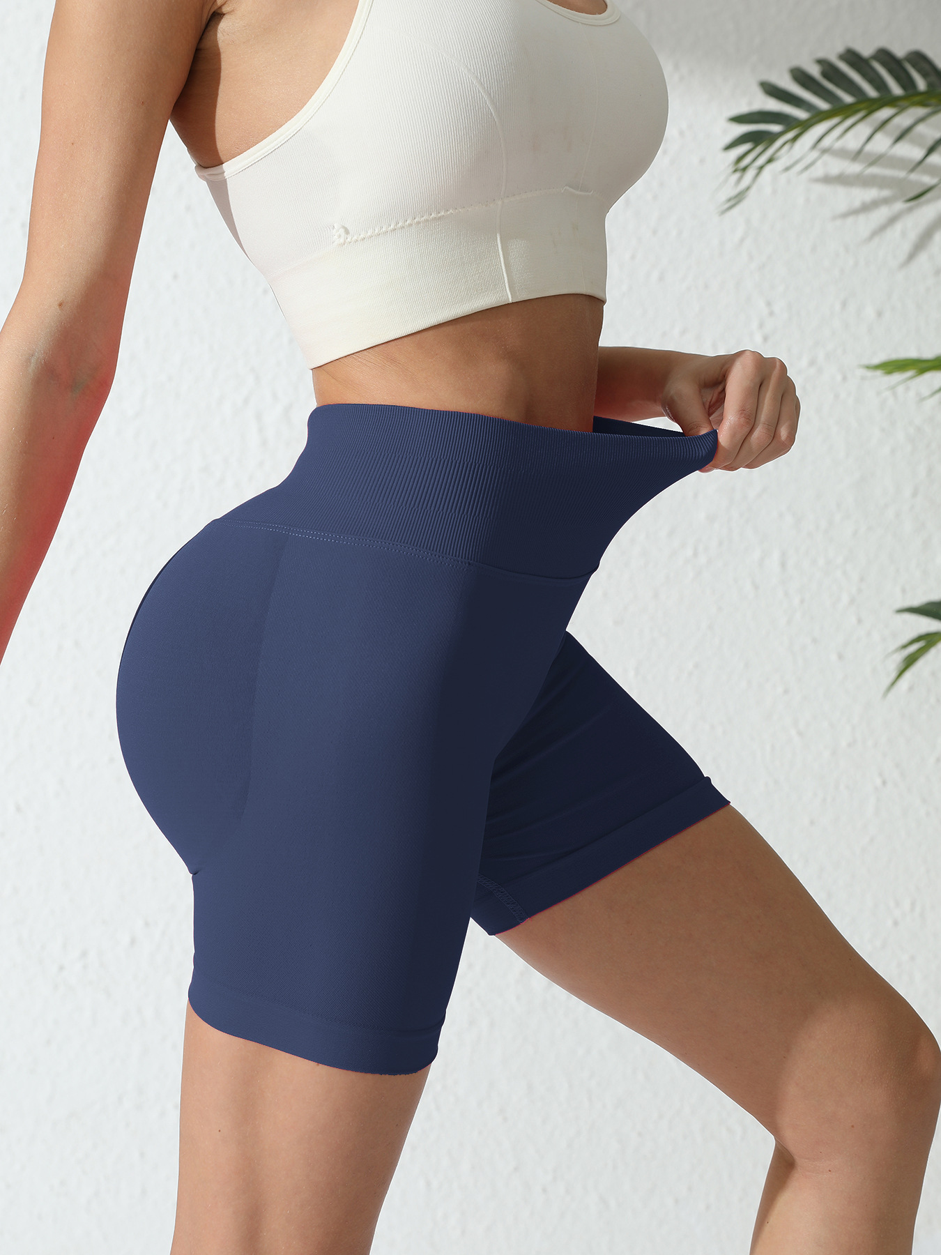Women's High-Waisted Seamless Fitness Shorts: Tummy Control Compression, Butt-Lifting, High-Elastic Breathable, for YOGA