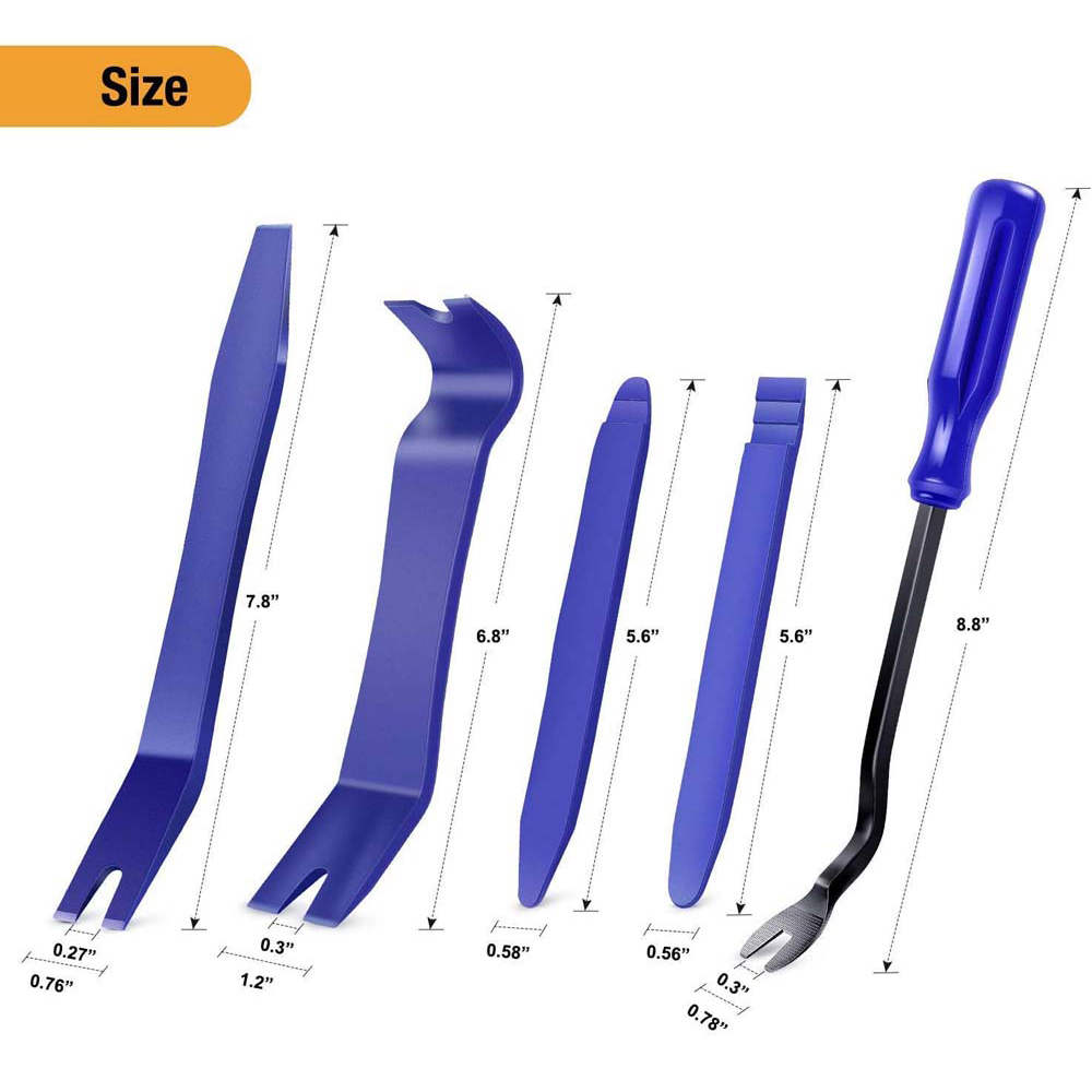 New Auto Door Clip Panel Trim Removal Tool Kits Navigation Blades Disassembly Seesaw Car Interior Plastic Seesaw Conversion Tool