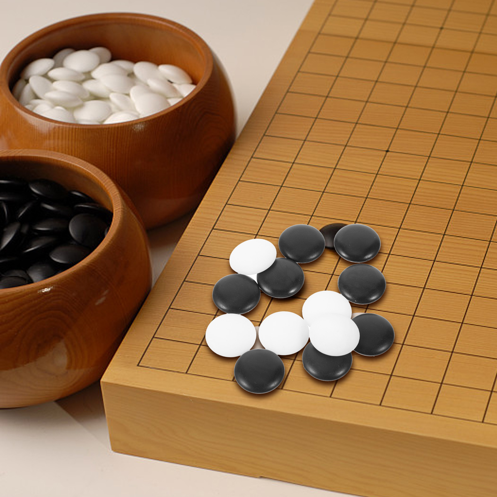 Chess Game 360 Standard Go Pieces Made of Resin Material Resistant to Falling Loose Melamine Small Craft Stones