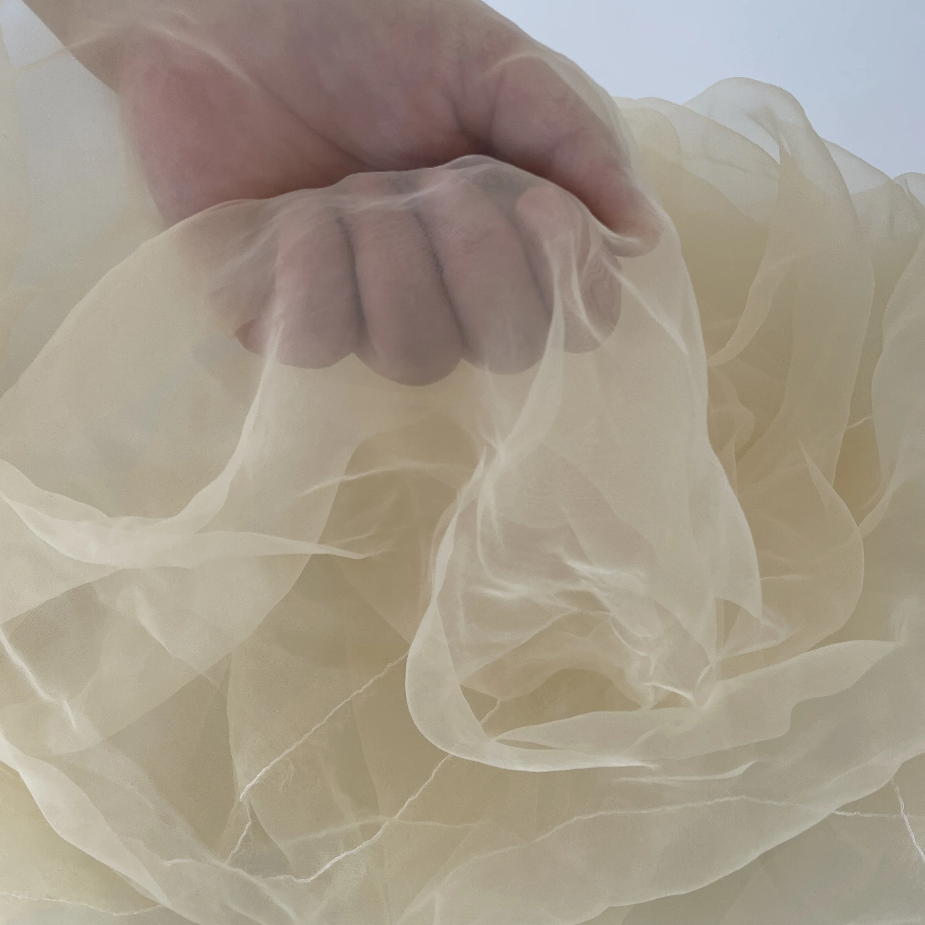 Silk net for making silk topper and invisible tape hair extensions