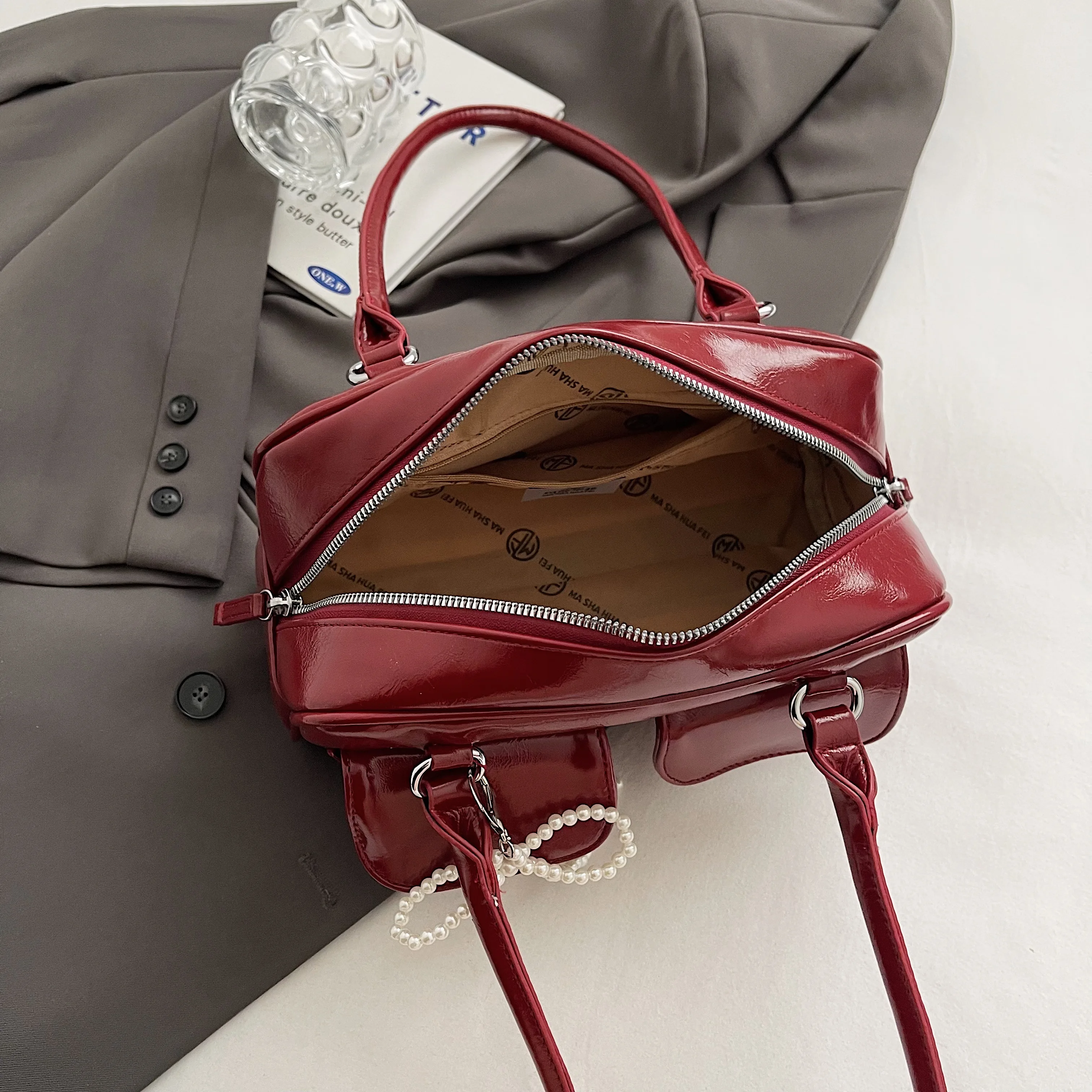 Moda axilas arco saco para as mulheres 2024 edição coreana novo simples lazer travesseiro saco na moda versátil bolsa de ombro