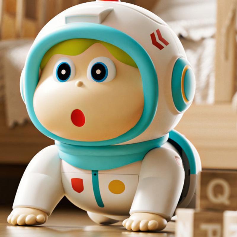 Electric Crawling Toys Developmental Crawling Toy With Head Teether Learning-Education Toys For 0-3 Years Old Toddler For Kids