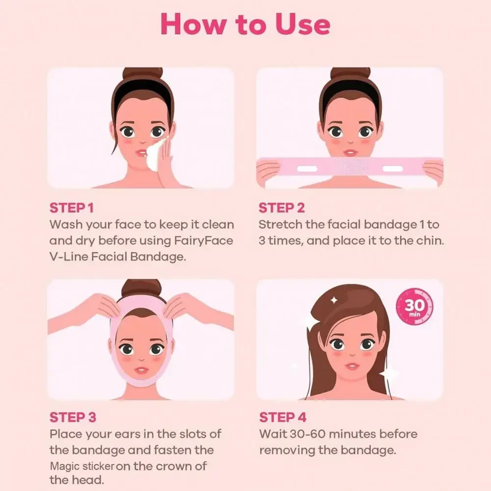 Mulheres rosto emagrecimento bandagem face lifting banda v linha shaper queixo bochecha levantar cinto de massagem facial cinta beleza cuidados com a pele ferramentas