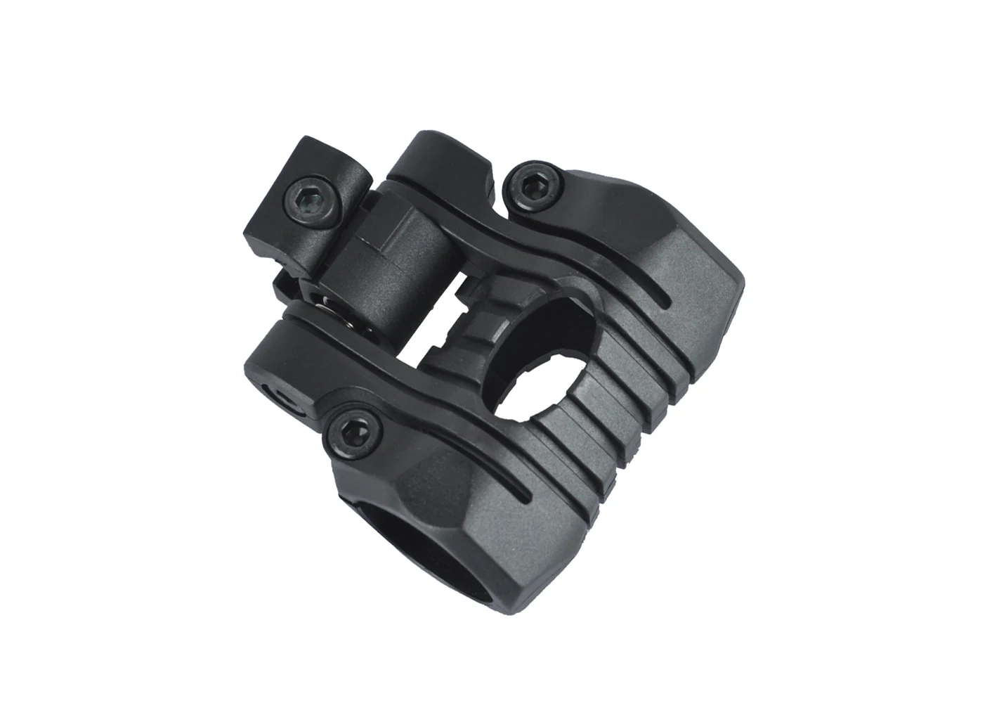 หมวกกันน็อคผู้ถือไฟฉาย 25 มม.พลาสติกหลายมุม Light CLAMP Mount พร้อมประแจด้านข้าง Rail Mount Fast อุปกรณ์เสริมหมวกนิรภัย