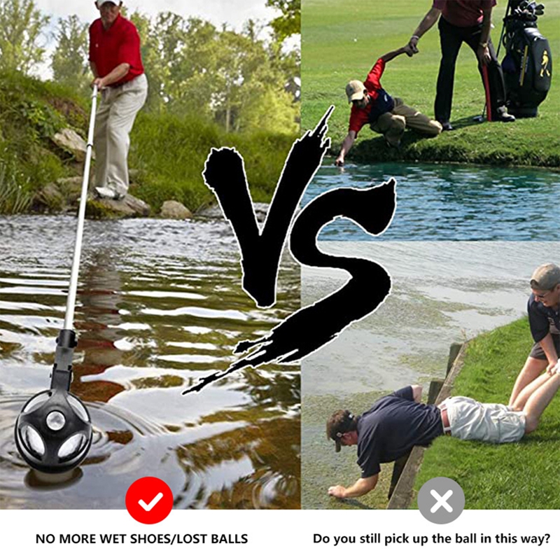 Wysuwany słupek ze stali nierdzewnej Picker do piłek golfowych Golf Ball Retriever Teleskopowy Retriever Pick Up Tool do golfa wodnego Prezent