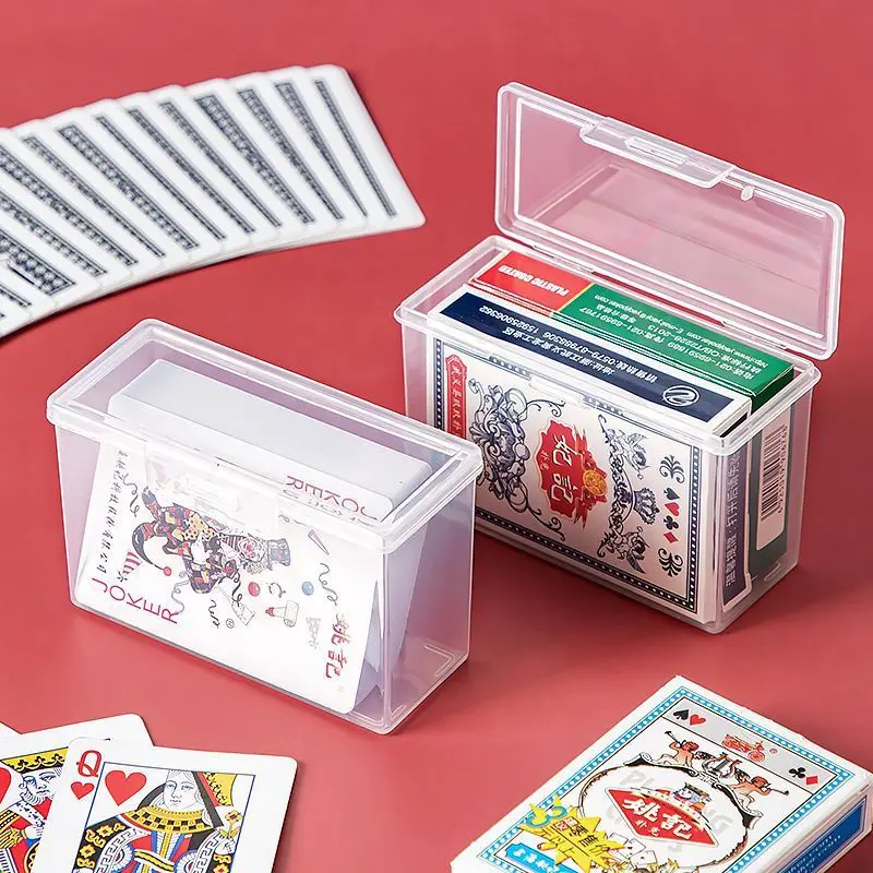 Scatola portaoggetti in plastica trasparente per carte da gioco Scheda da gioco Ultraman Carta d'identità Carta da visita Porta biglietti da visita