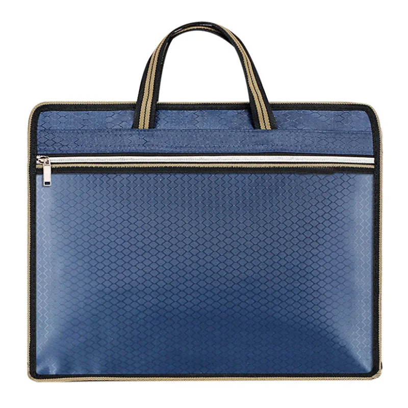 Borsa per documenti portatile Borsa in tela Oxford Borsa per tutoraggio A4 Borse informative Valigetta per riunioni Valigetta con cerniera