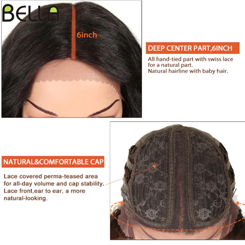 Bella สังเคราะห์วิกผมคอสเพลย์42นิ้วยาวคอสเพลย์ Curly สีบลอนด์613สีชมพูที่มีสีสันวิกผมสังเคราะห์วิกผมลูกไม้