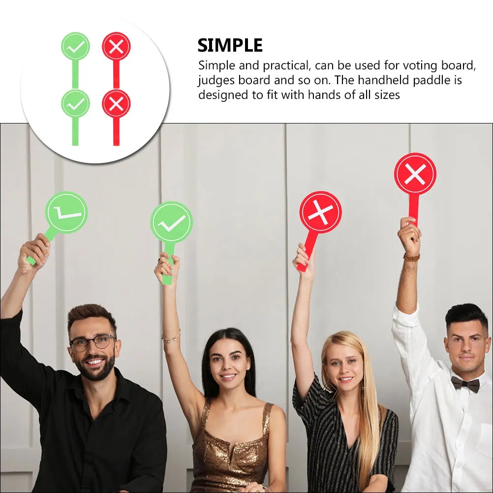 4 Pcs Game Clearance Hand Holding Toy Answer Paddle Toys Classroom Judging Board for Teacher The Sign Voting Accessory