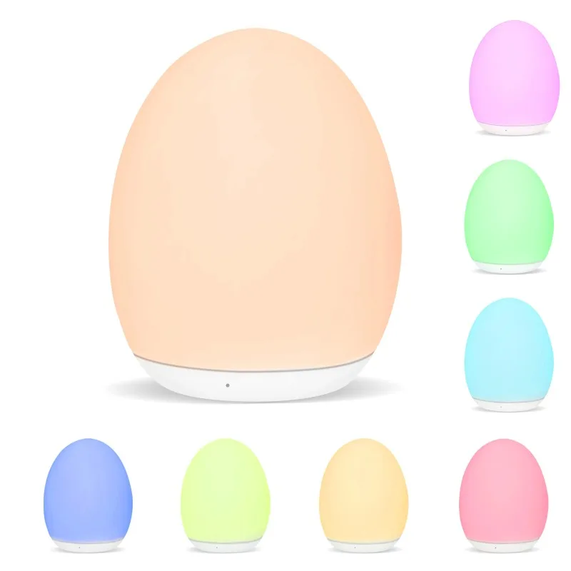 Lámpara LED regulable para mesita de noche, recargable, para guardería, color blanco cálido, para dormir