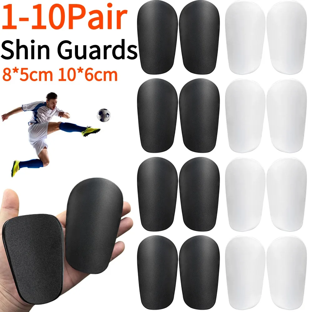 Espinilleras resistentes al desgaste para entrenamiento de fútbol, Mini Protector de piernas absorbente de golpes, 1-10 pares