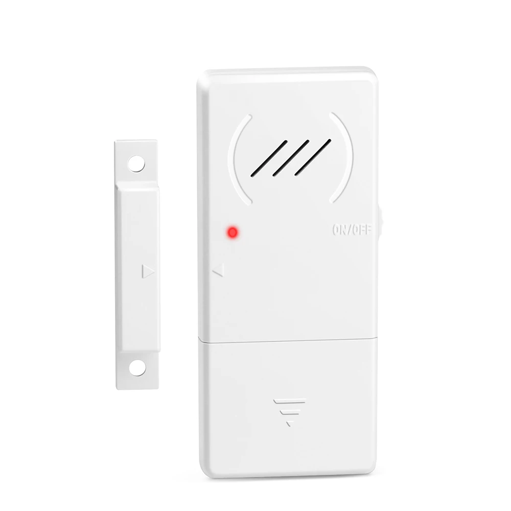 Hollarm Freezer Door Alarm 3/15/30/60 Seconds Adjustable Delay Refrigerator Alarms Wireless Window Door Opening Sensor Loud 90dB