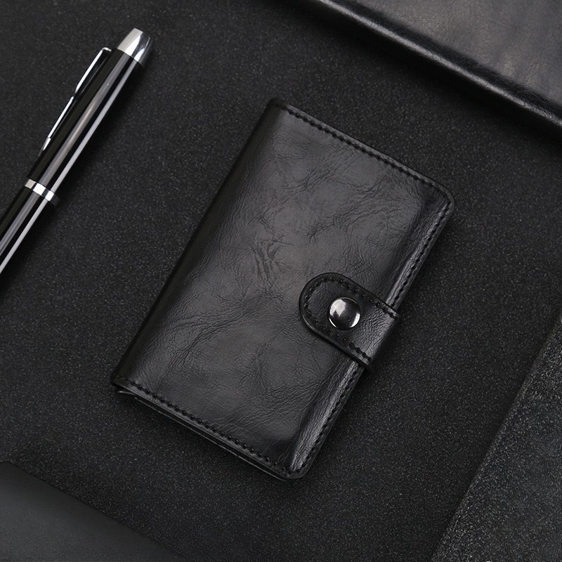 Microfiber Leather Men Wallets Fashion Card Holder Trifold Wallet Money Bags Smart Slim Thin Coin Pocket Wallet Purse