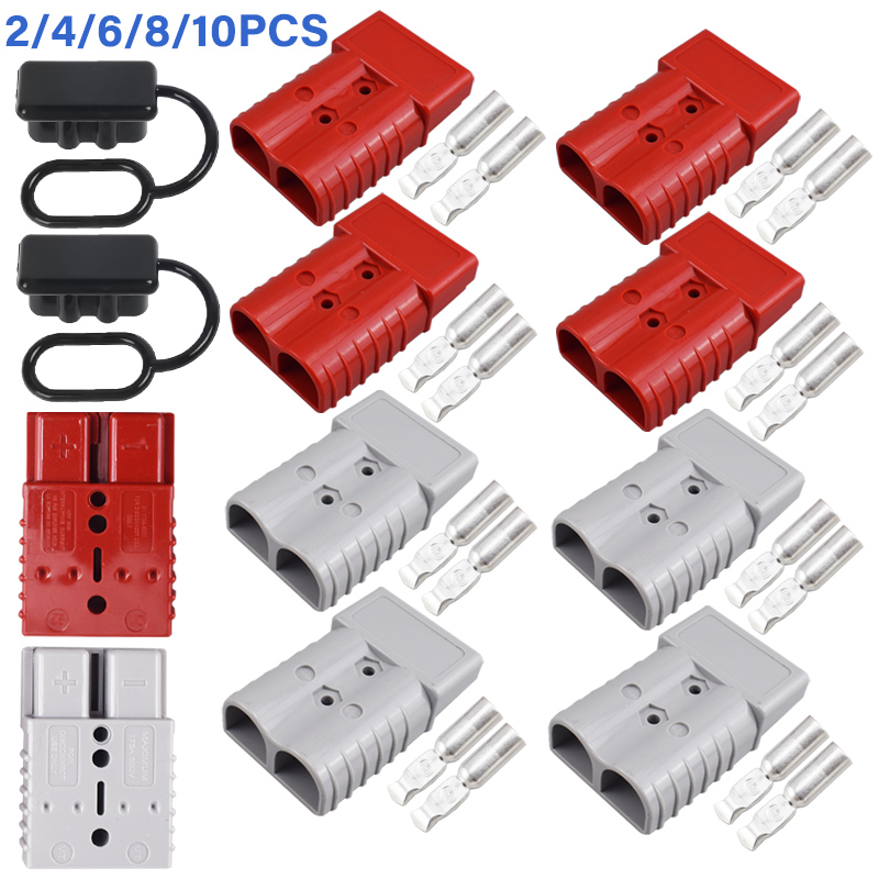 2/4/6/PCS Für Anderson Stecker Stecker Auto Batterie Quick Connect Trennen Power 50A 120A 175A 350A 600V Stecker Mit staub abdeckung